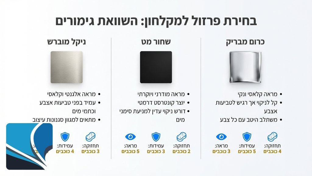 תקריב על צירים ופרזול איכותי של מקלחונים עם דלת מתקפלת